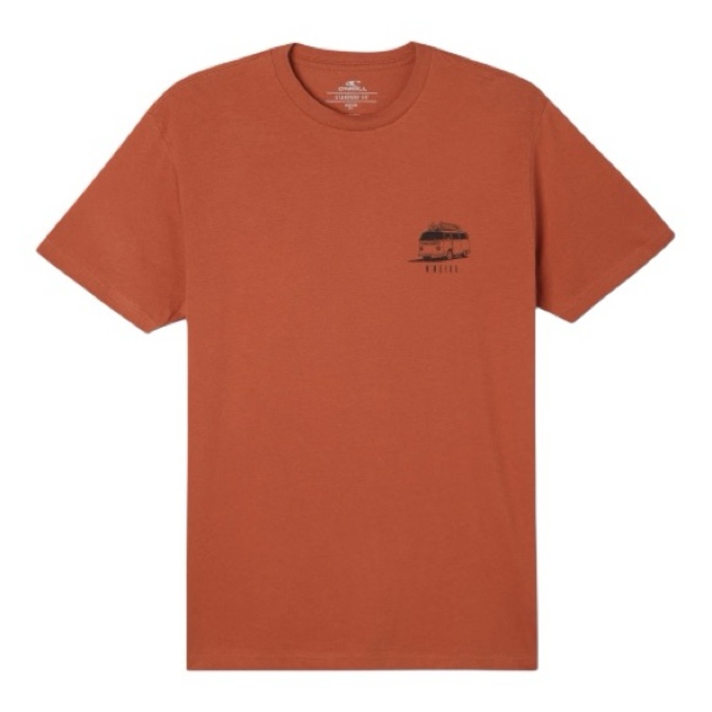 O'Neill Clear View Minimalist Tee Clay Small Earthy Surf Cotton - Picture 2 of 8
